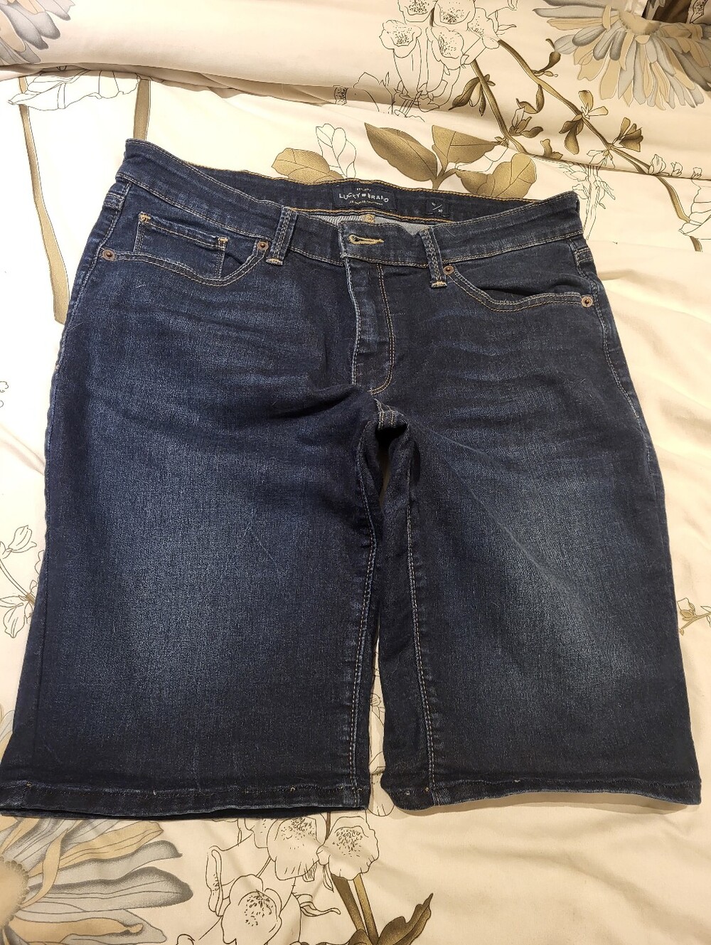 Lucky Brand Indigo Blue Denim Bermuda Shorts